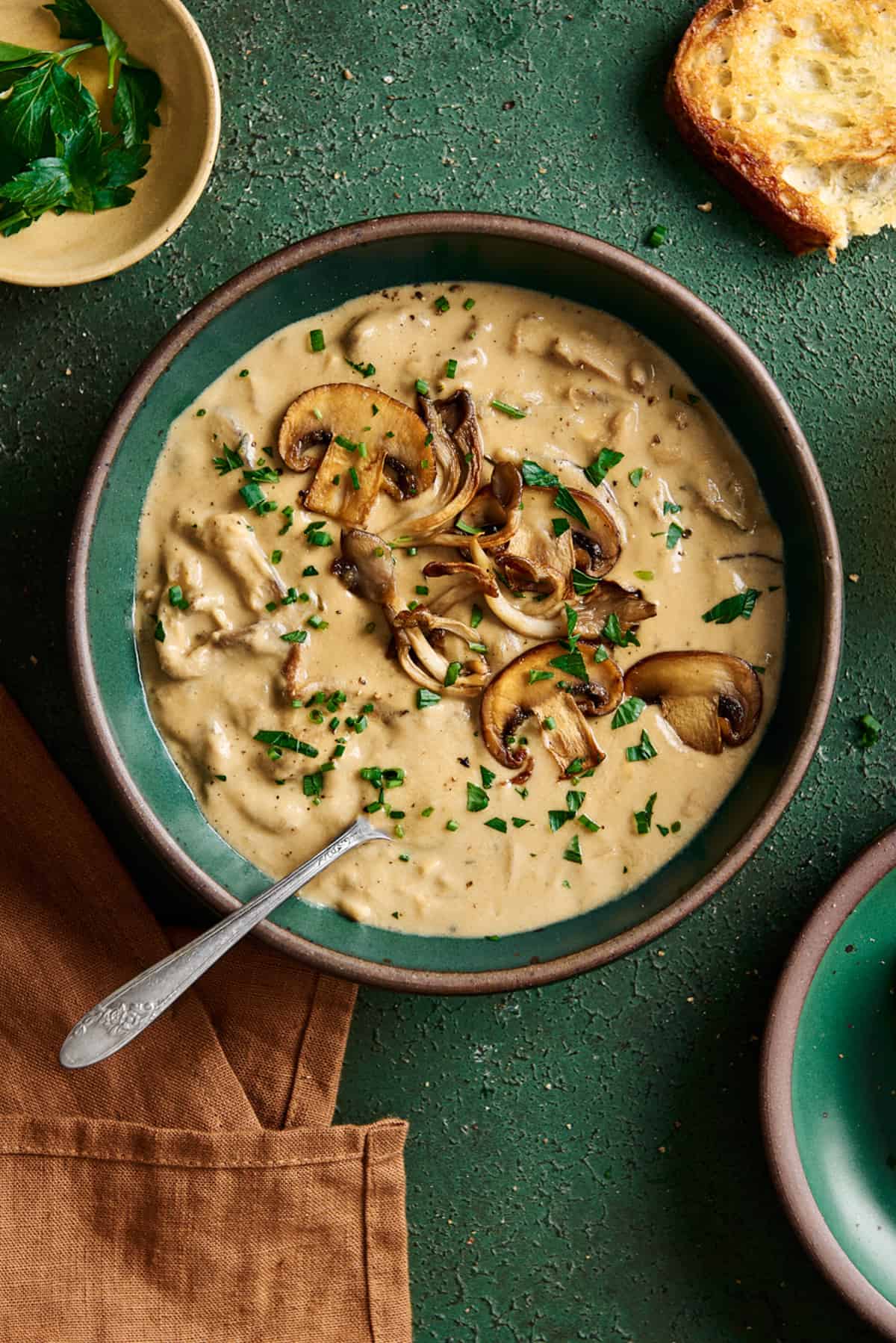 Creamy mushroom soup